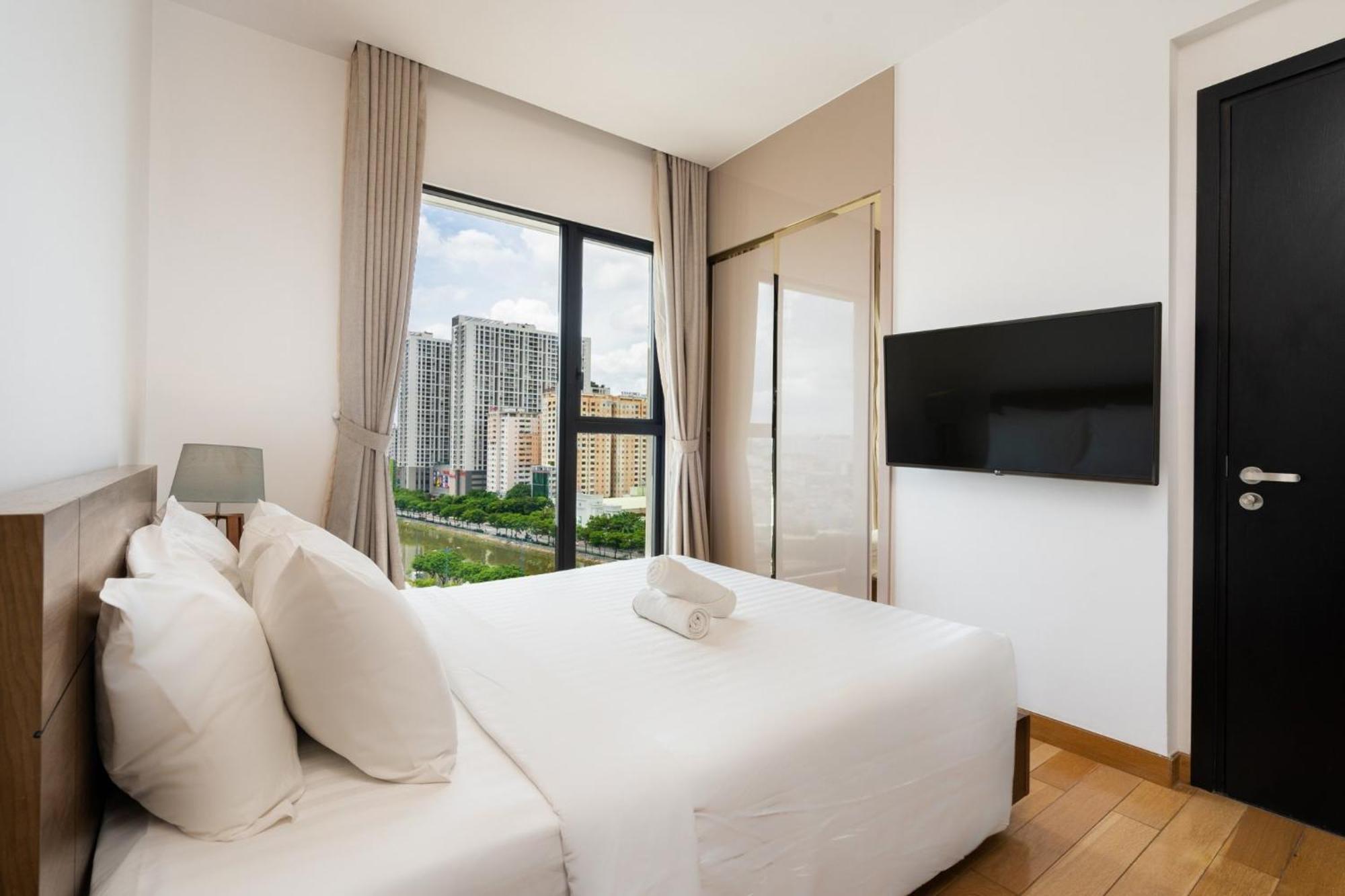 Luxury D1Mension In District 1 Freepoolsaunagym 胡志明市 外观 照片